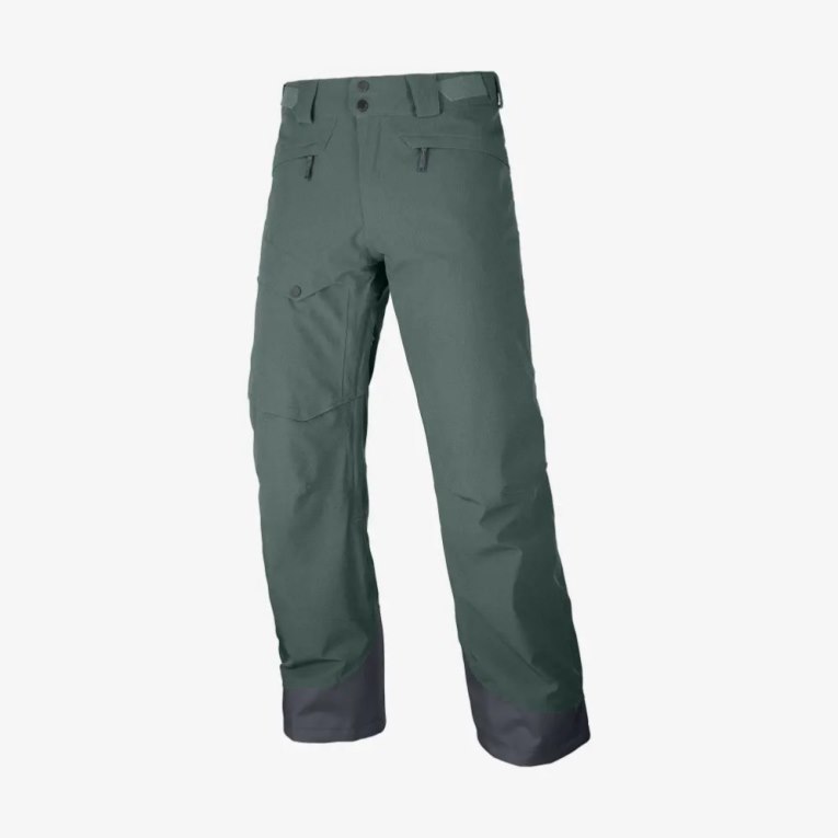 Salomon Untracked Men's Ski Pants Green | 475-ALIJDS