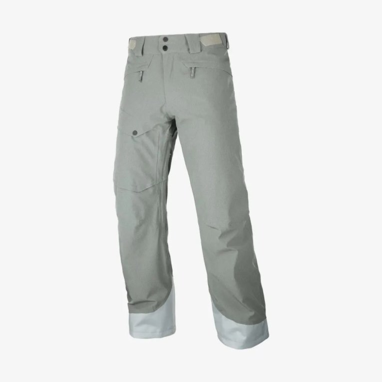 Salomon Untracked Men's Ski Pants Light Olive | 063-XQOCNY