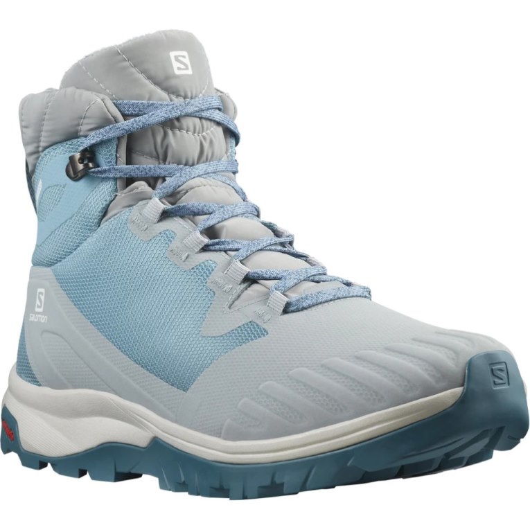 Salomon Vaya Blaze Thinsulate Climasalomon Waterproof Women's Winter Boots Blue / Grey | 107-AIFRJL