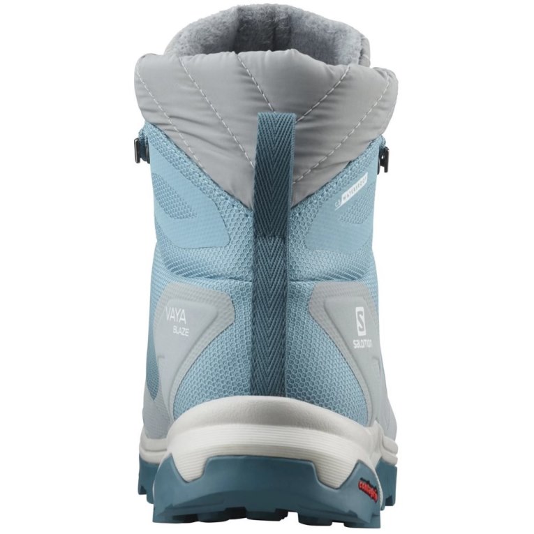 Salomon Vaya Blaze Thinsulate Climasalomon Waterproof Women's Winter Boots Blue / Grey | 107-AIFRJL