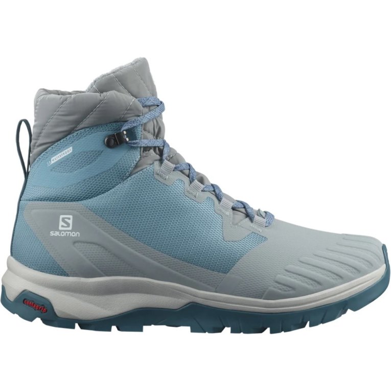 Salomon Vaya Blaze Thinsulate Climasalomon Waterproof Women\'s Winter Boots Blue / Grey | 107-AIFRJL