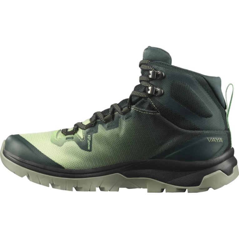 Salomon Vaya Mid GTX Women's Hiking Boots Green | 598-YRWSQK