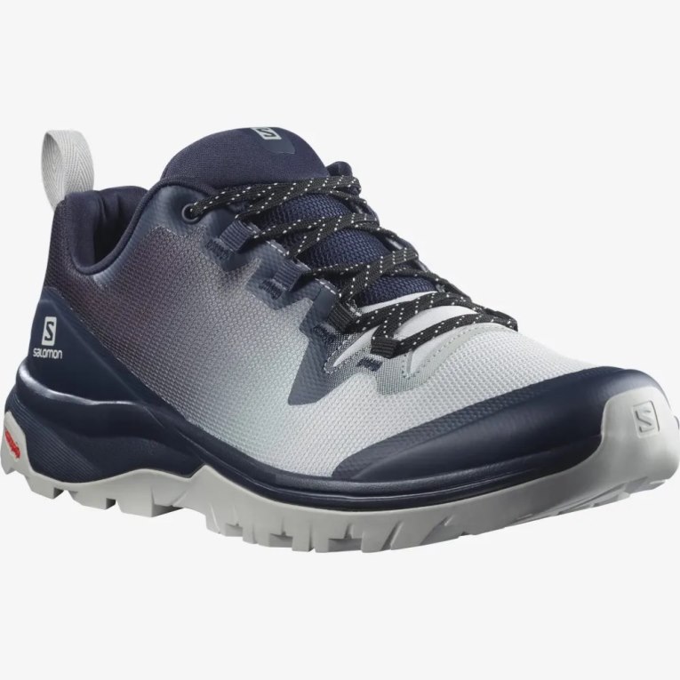 Salomon Vaya Women's Hiking Boots Navy / Light Grey | 398-NLFWXA