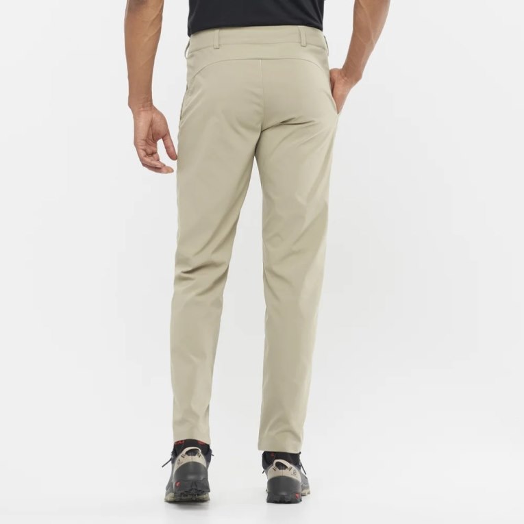 Salomon Wayfarer City Men's Sport Pants Beige | 045-SPRFBZ