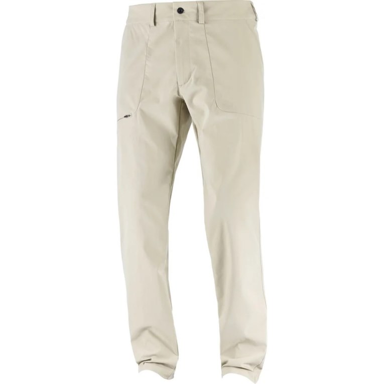 Salomon Wayfarer City Men's Sport Pants Beige | 045-SPRFBZ