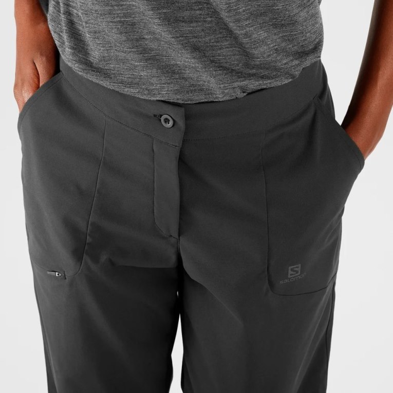 Salomon Wayfarer City Women's Sport Pants Black | 412-IAMQTX