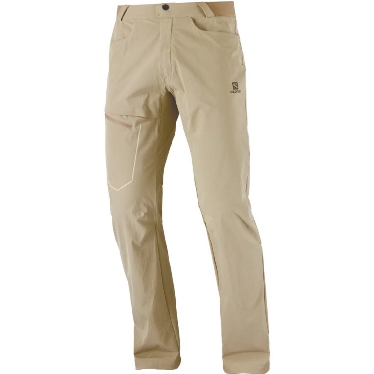 Salomon Wayfarer Men's Sport Pants Khaki | 415-WGFJDH