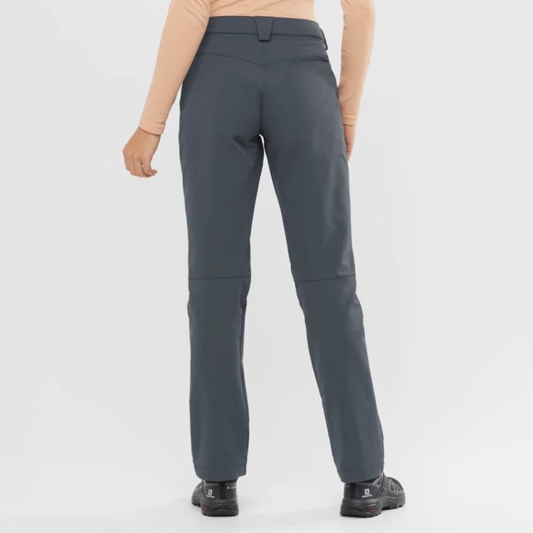 Salomon Wayfarer Straight Warm Women's Sport Pants Black | 893-GOASEC