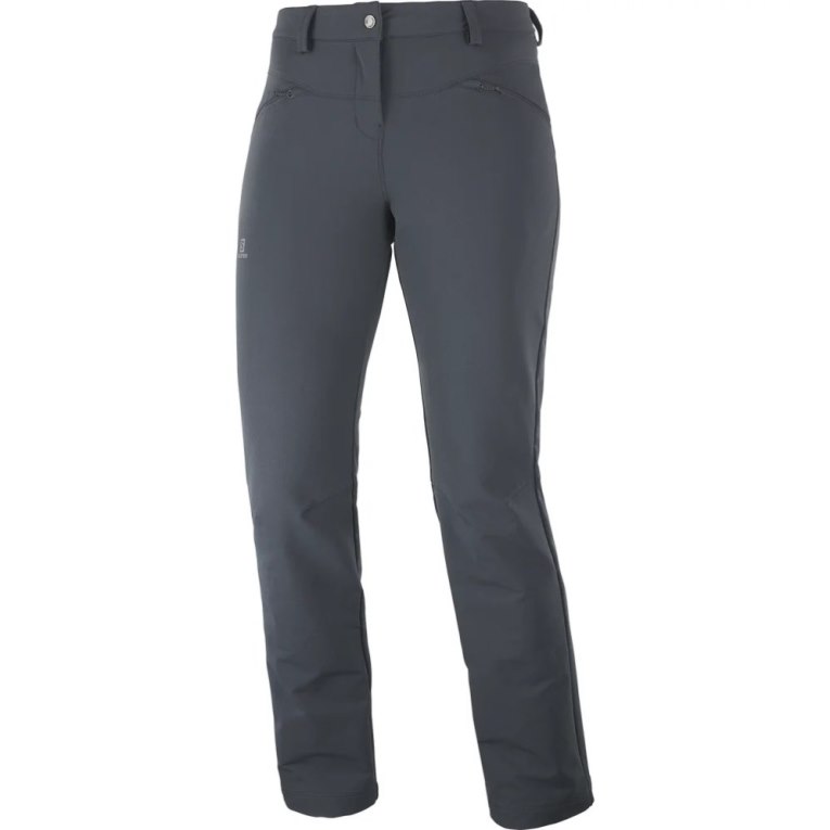 Salomon Wayfarer Straight Warm Women's Sport Pants Black | 893-GOASEC