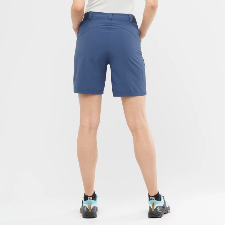 Salomon Wayfarer Women's Running Shorts Navy | 763-EZGPJF