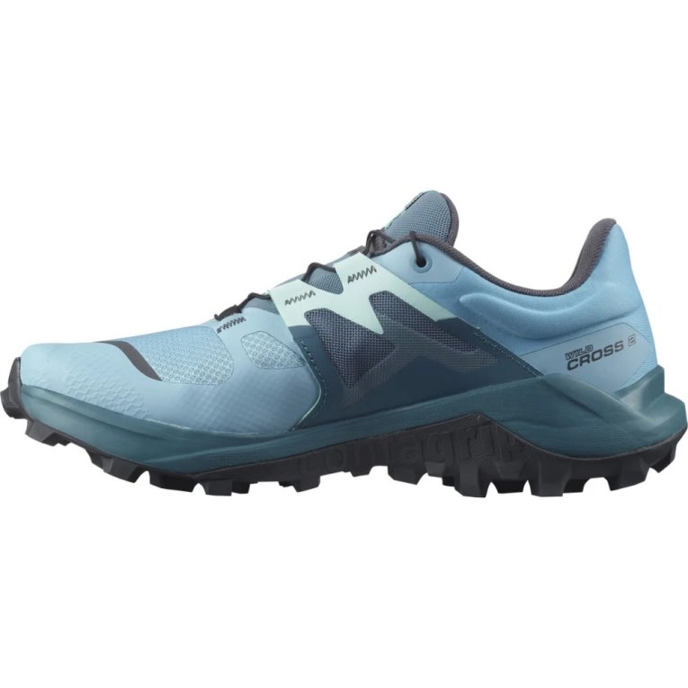 Salomon Wildcross 2 Women's Trail Running Shoes Turquoise | 059-QEWITX