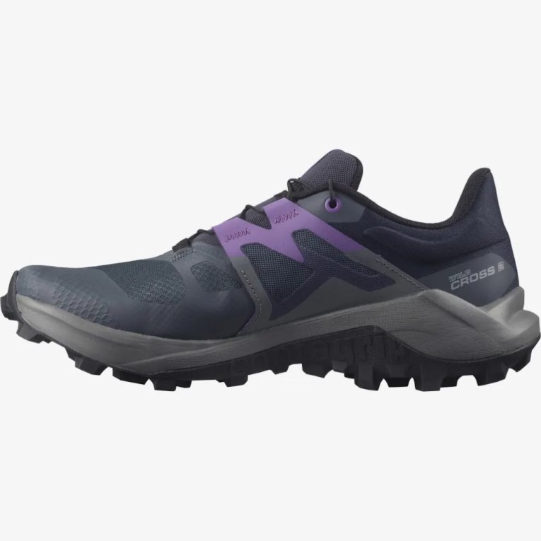 Salomon Wildcross 2 Women's Trail Running Shoes Navy | 843-BTQZES