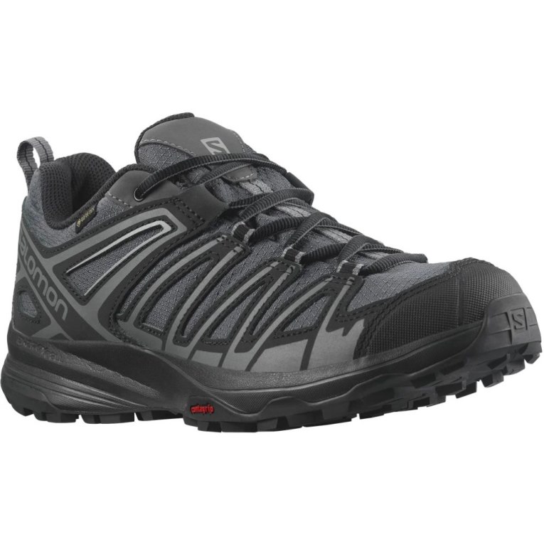 Salomon X Crest GTX Men's Hiking Shoes Black | 612-PFHOSG