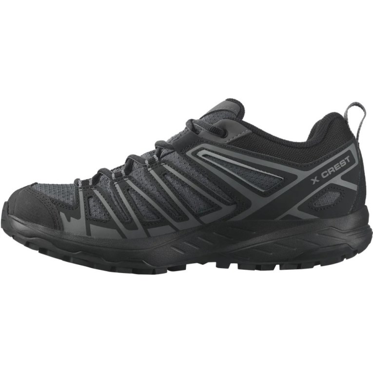 Salomon X Crest GTX Men's Hiking Shoes Black | 612-PFHOSG