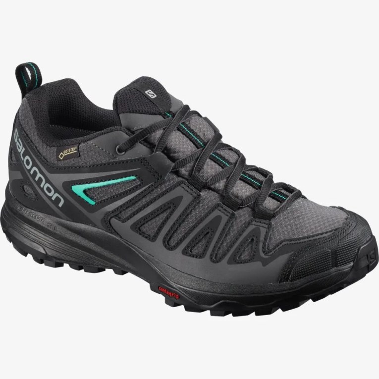 Salomon X Crest GTX Women's Hiking Shoes Black | 974-POMERV