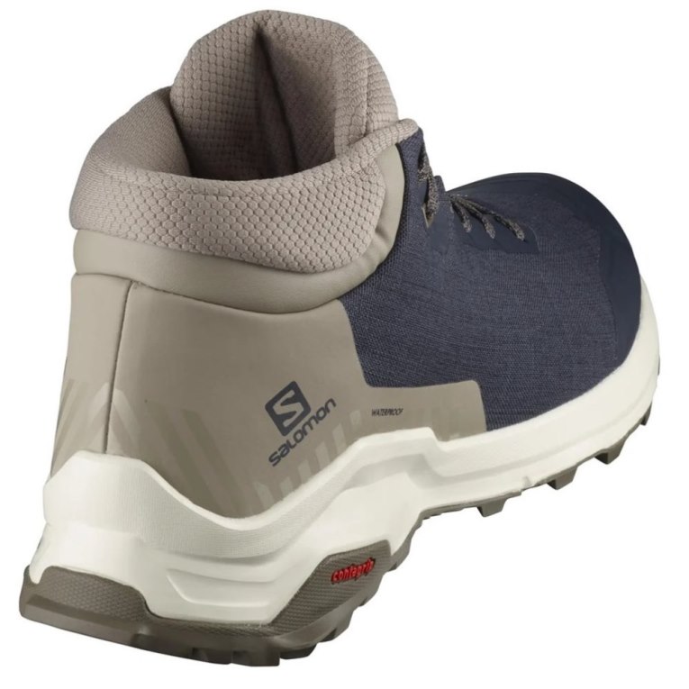 Salomon X Reveal Chukka CSWP Men's Winter Boots Navy / Khaki | 265-CJHDOU