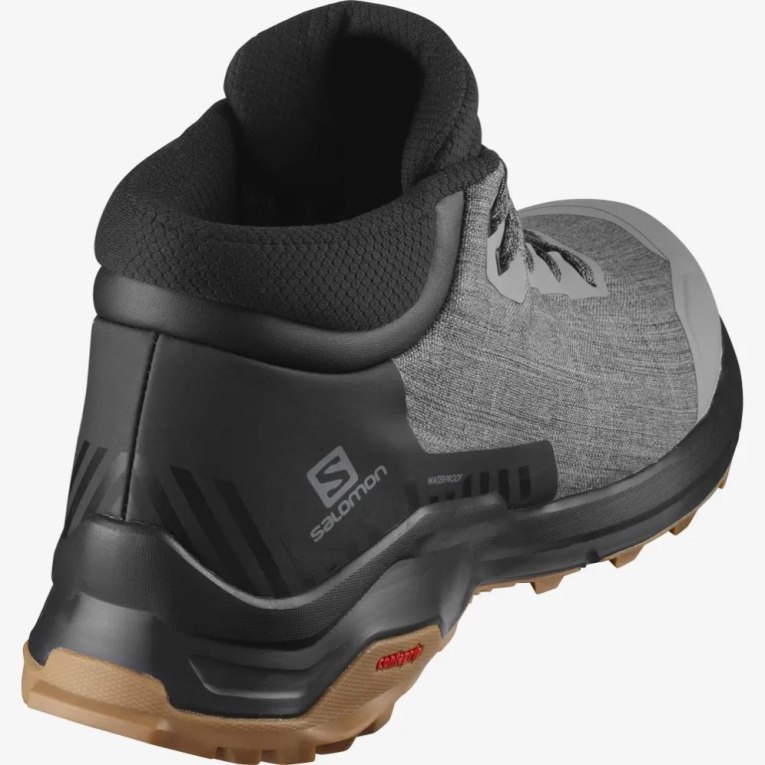 Salomon X Reveal Chukka CSWP Men's Winter Boots Grey / Black | 576-AHCSLO