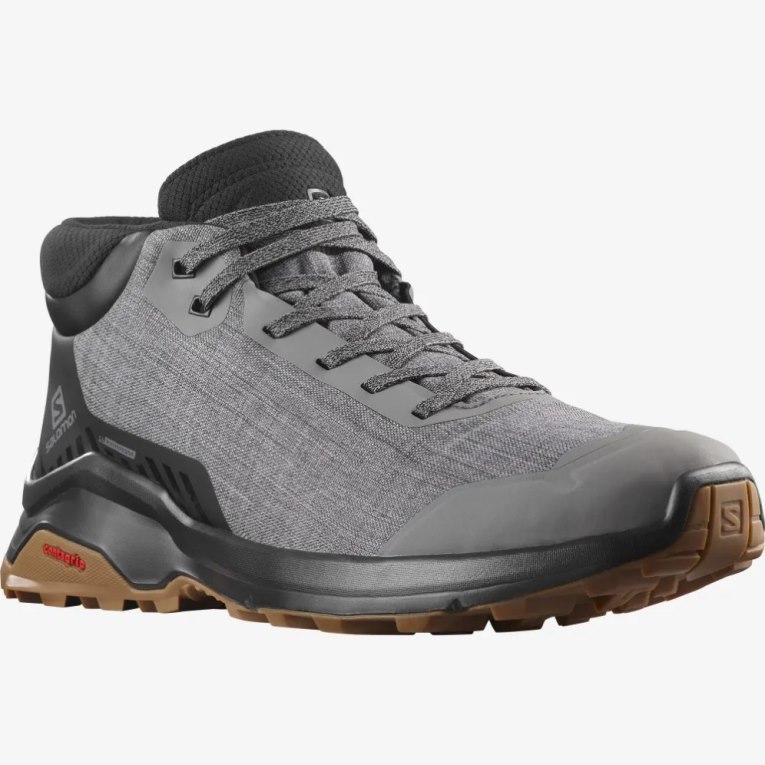 Salomon X Reveal Chukka CSWP Men's Winter Boots Grey / Black | 576-AHCSLO