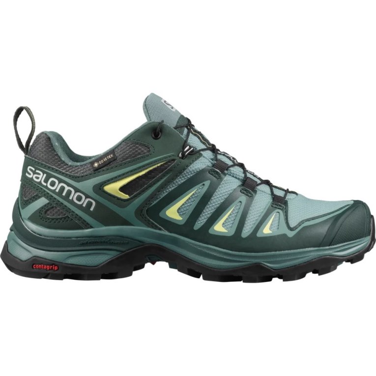 Salomon X Ultra 3 GTX Women\'s Hiking Shoes Green | 280-RNYEJO