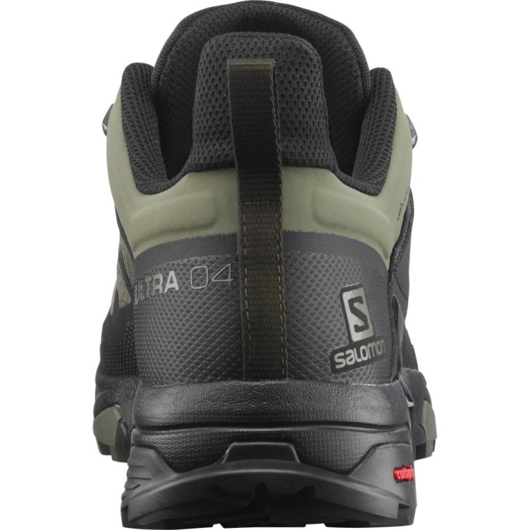 Salomon X Ultra 4 GTX Men's Hiking Shoes Black / Olive | 598-XPBIRO