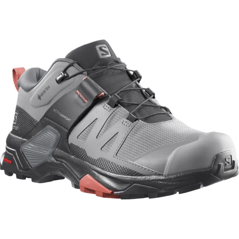 Salomon X Ultra 4 GTX Women's Hiking Shoes Grey / Black | 398-GOCJYP