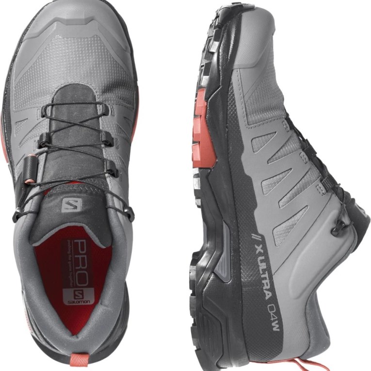 Salomon X Ultra 4 GTX Women's Hiking Shoes Grey / Black | 398-GOCJYP