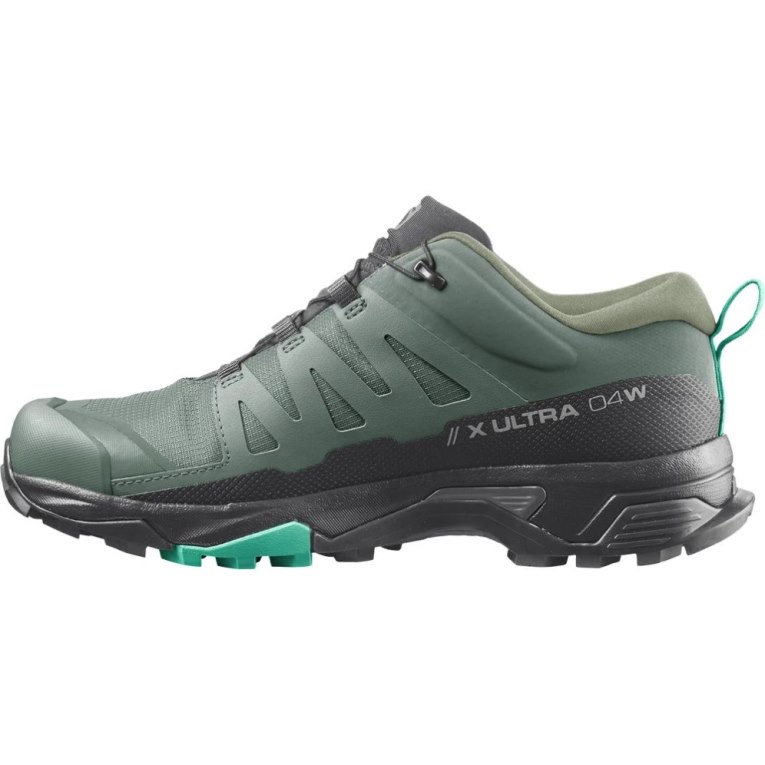 Salomon X Ultra 4 GTX Women's Hiking Shoes Green / Black | 529-RMQHWN