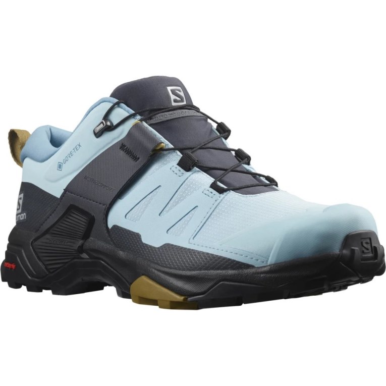 Salomon X Ultra 4 GTX Women's Hiking Shoes Light Blue / Black | 614-NBAKIC