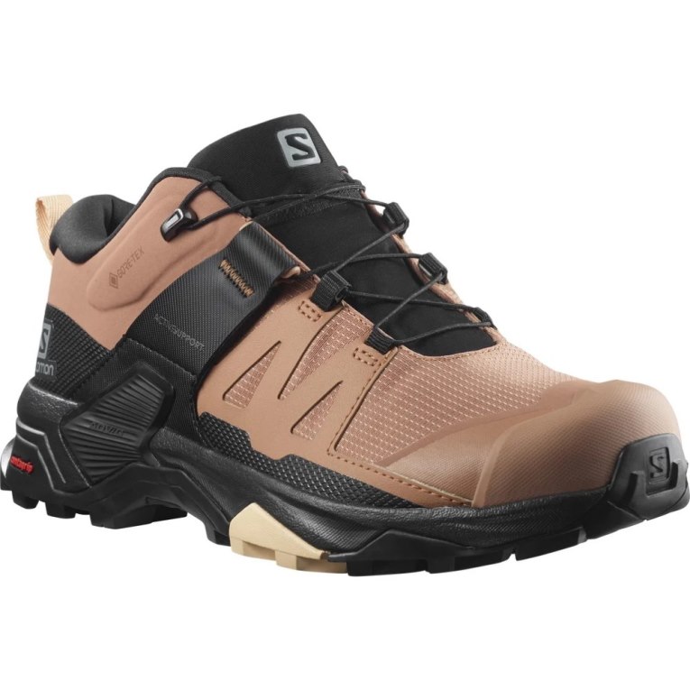 Salomon X Ultra 4 GTX Women's Hiking Shoes Brown / Black | 814-XMOLCN