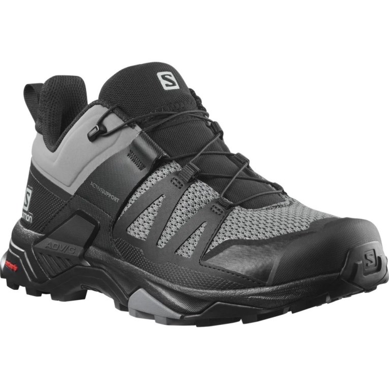 Salomon X Ultra 4 Men's Hiking Shoes Black / Grey | 240-UJFQRH