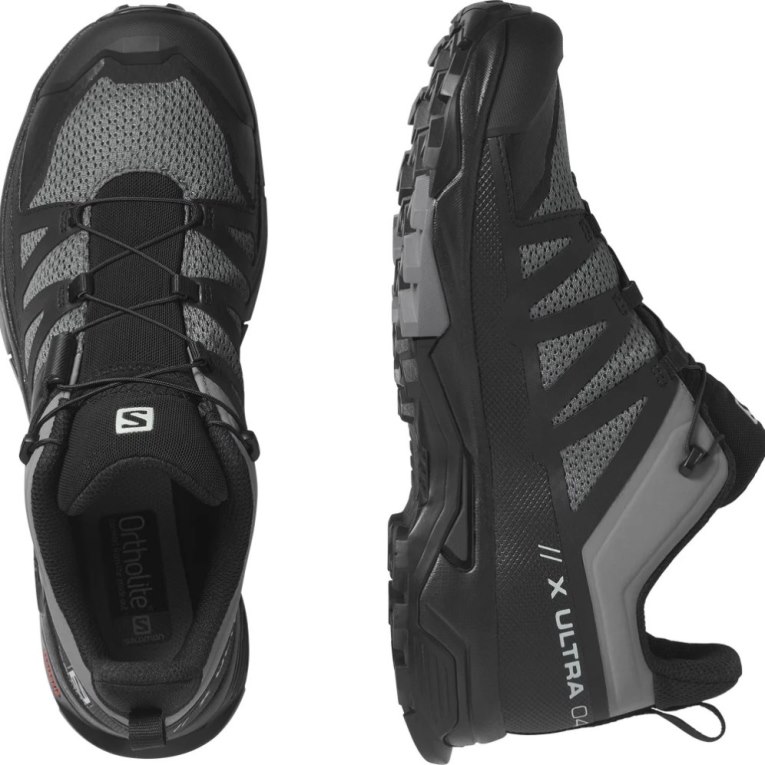 Salomon X Ultra 4 Men's Hiking Shoes Black / Grey | 240-UJFQRH