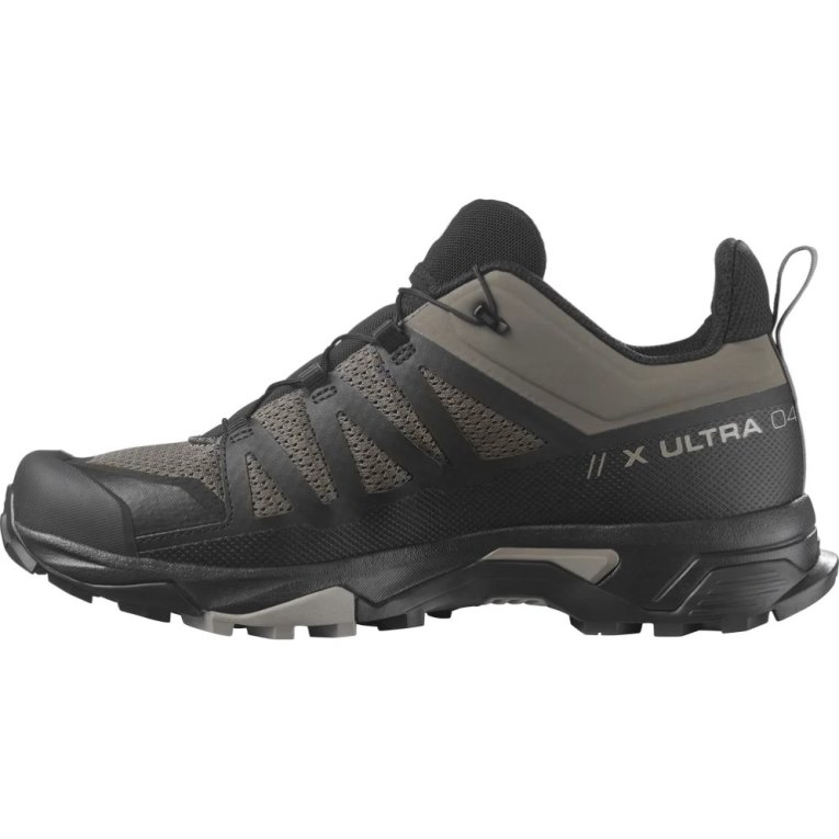 Salomon X Ultra 4 Men's Hiking Shoes Black / Khaki | 725-PSZDNG