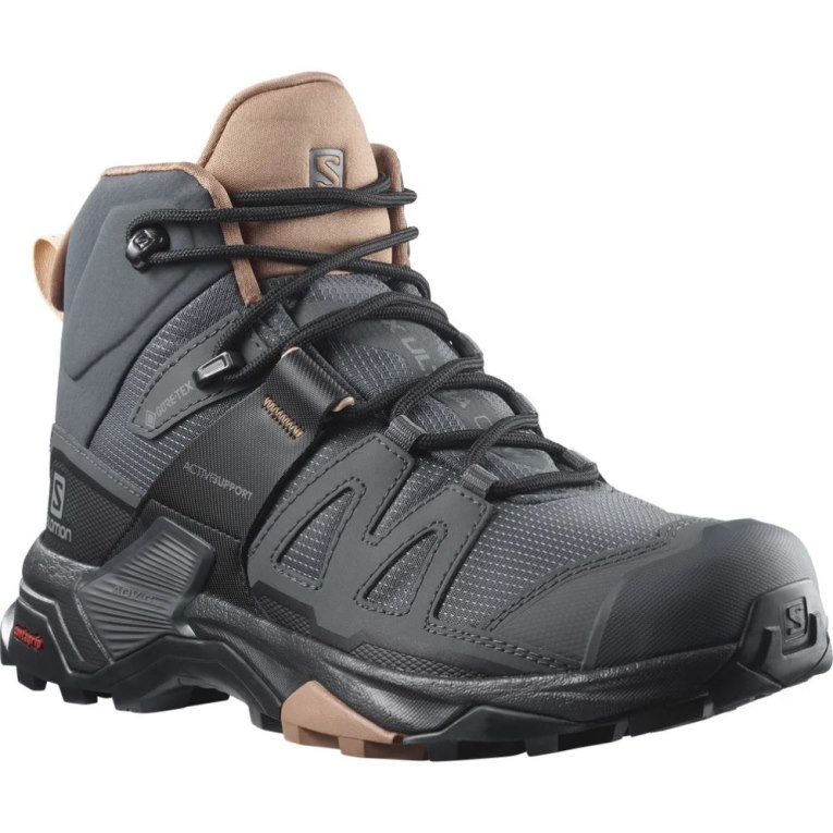 Salomon X Ultra 4 Mid GTX Women's Hiking Boots Black | 913-AZRVHX