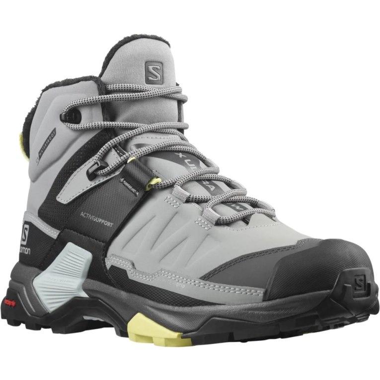 Salomon X Ultra 4 Mid Winter Thinsulate Climasalomon Waterproof Women's Winter Boots Grey | 148-JMPLXG