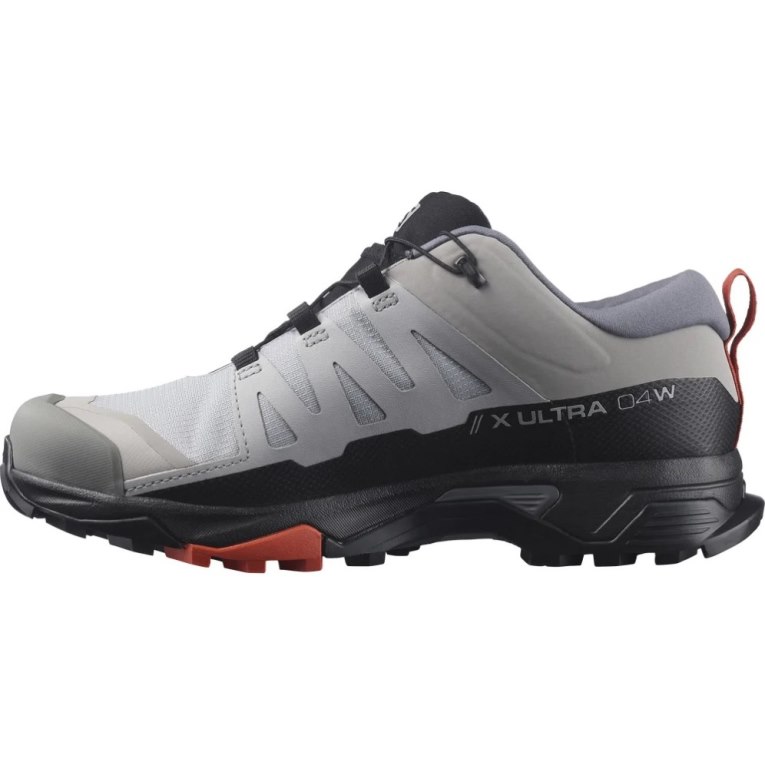 Salomon X Ultra 4 Wide GTX Women's Hiking Shoes Light Grey / Black | 183-TBKHYZ