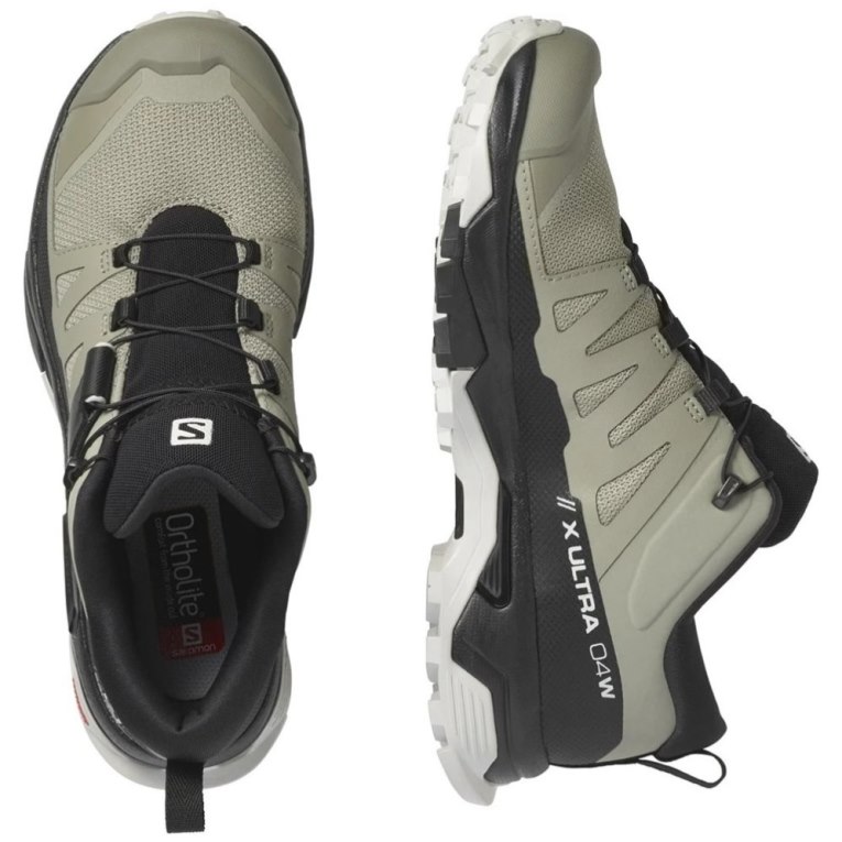 Salomon X Ultra 4 Women's Hiking Shoes Black / Olive | 348-NVXFQM