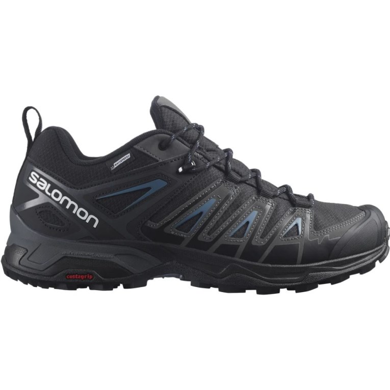 Salomon X Ultra Pioneer CSWP Men\'s Hiking Shoes Black | 593-VSRBMH