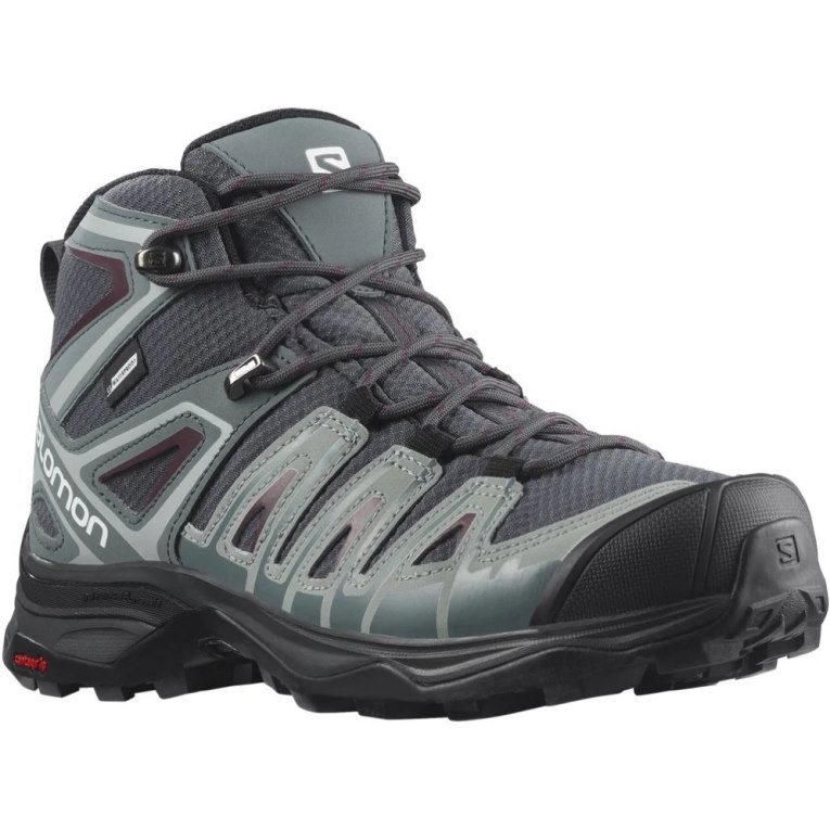 Salomon X Ultra Pioneer Mid CSWP Women's Hiking Boots Dark Grey | 406-VIWHUZ