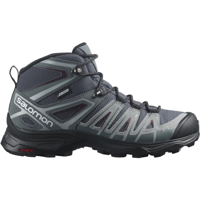 Salomon X Ultra Pioneer Mid CSWP Women\'s Hiking Boots Dark Grey | 406-VIWHUZ