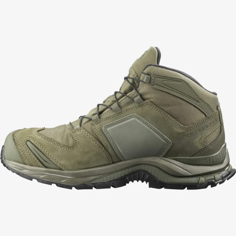 Salomon Xa Forces Mid EN Women's Tactical Boots Olive | 328-XOFZNP