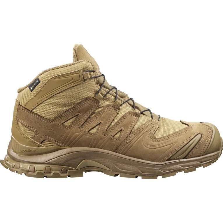 Salomon Xa Forces Mid GTX Men\'s Tactical Boots Brown | 946-ZCAEPQ