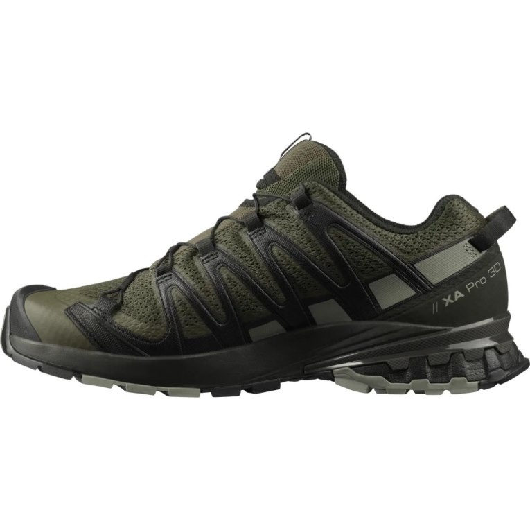 Salomon Xa Pro 3d V8 Men's Trail Running Shoes Olive / Black | 741-HFEARP