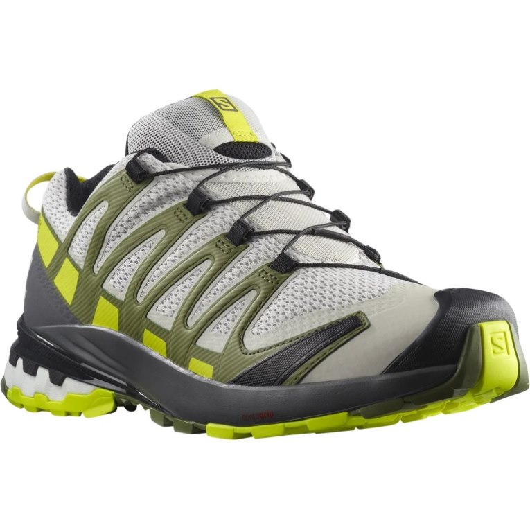 Salomon Xa Pro 3d V8 Men's Trail Running Shoes White / Olive | 783-JMBLGX