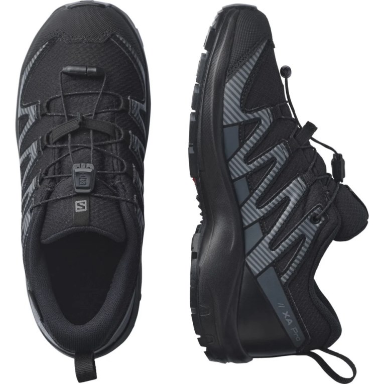 Salomon Xa Pro V8 CSWP Kids' Hiking Shoes Black | 250-YORUWT