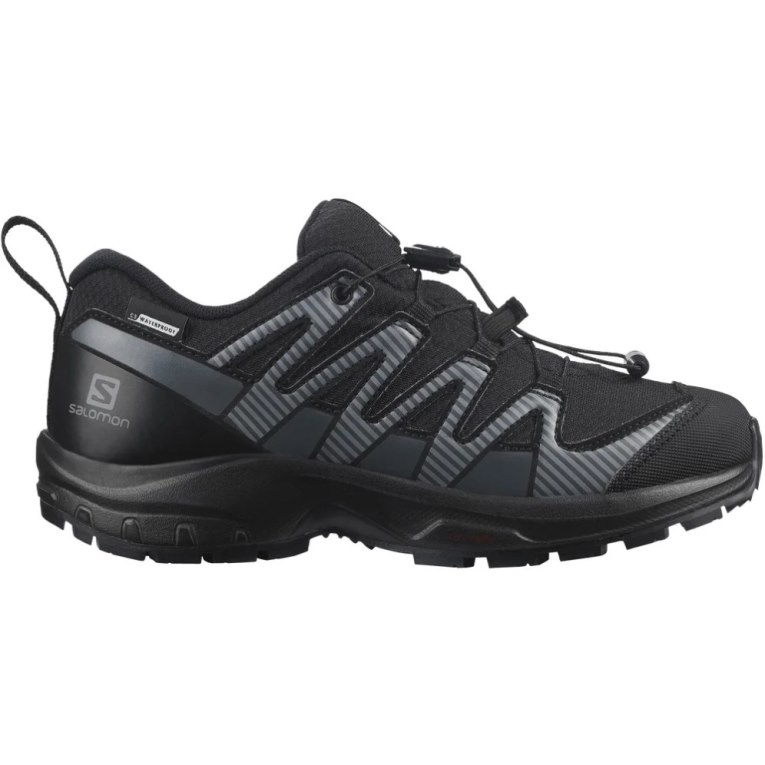 Salomon Xa Pro V8 CSWP Kids\' Hiking Shoes Black | 250-YORUWT