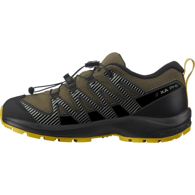 Salomon Xa Pro V8 CSWP Kids' Hiking Shoes Black / Olive | 961-YBMKTV