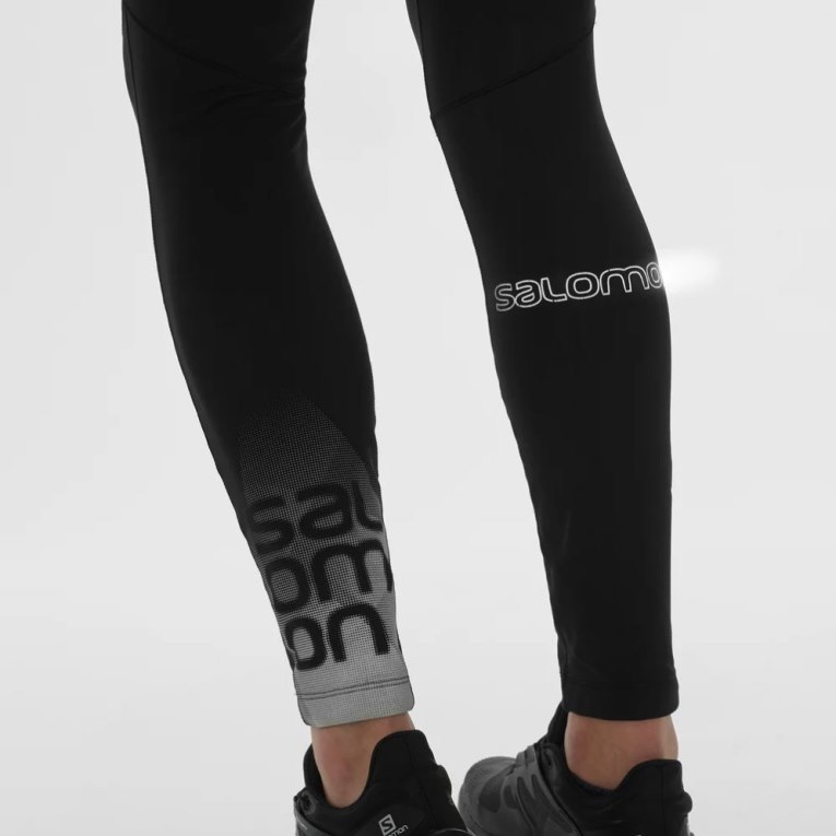 Salomon Xa Warm Women's Running Tights Black | 058-XAGFQT