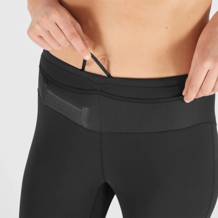 Salomon Xa Warm Women's Running Tights Black | 985-FVTPKR