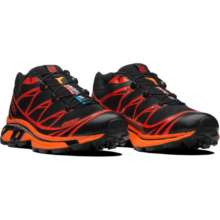 Salomon Xt-6 Men's Sneakers Black / Orange | 408-XWMDEK