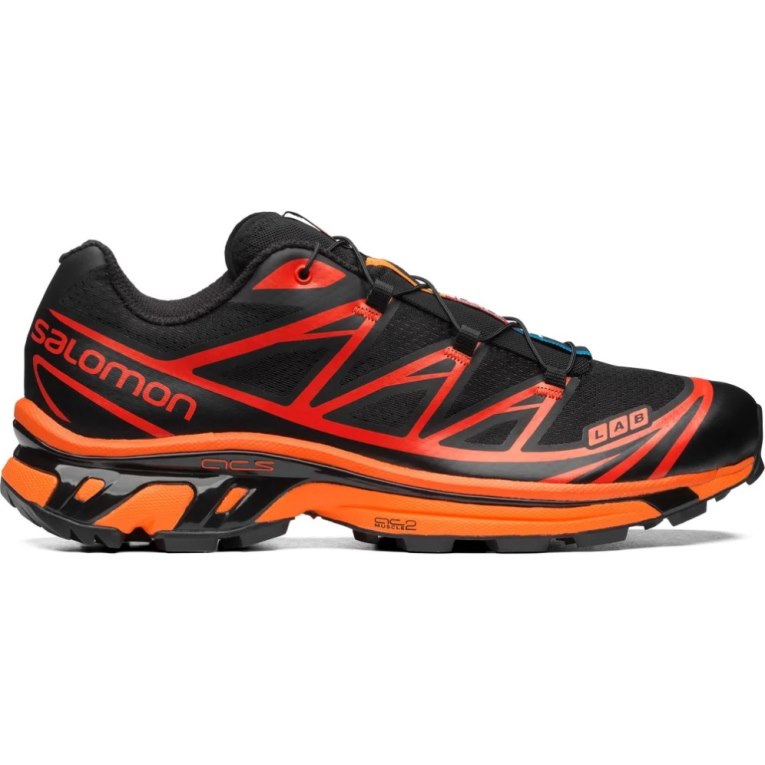 Salomon Xt-6 Men\'s Sneakers Black / Orange | 408-XWMDEK